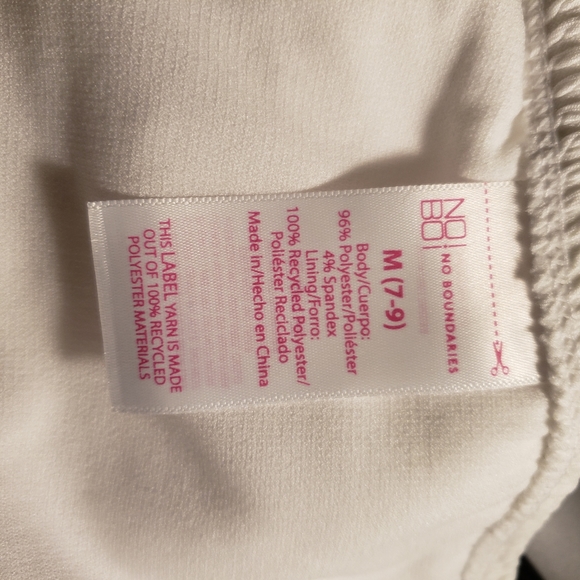 No Boundaries Girl's Medium (7-9) White Swim Bottom - Picture 4 of 8